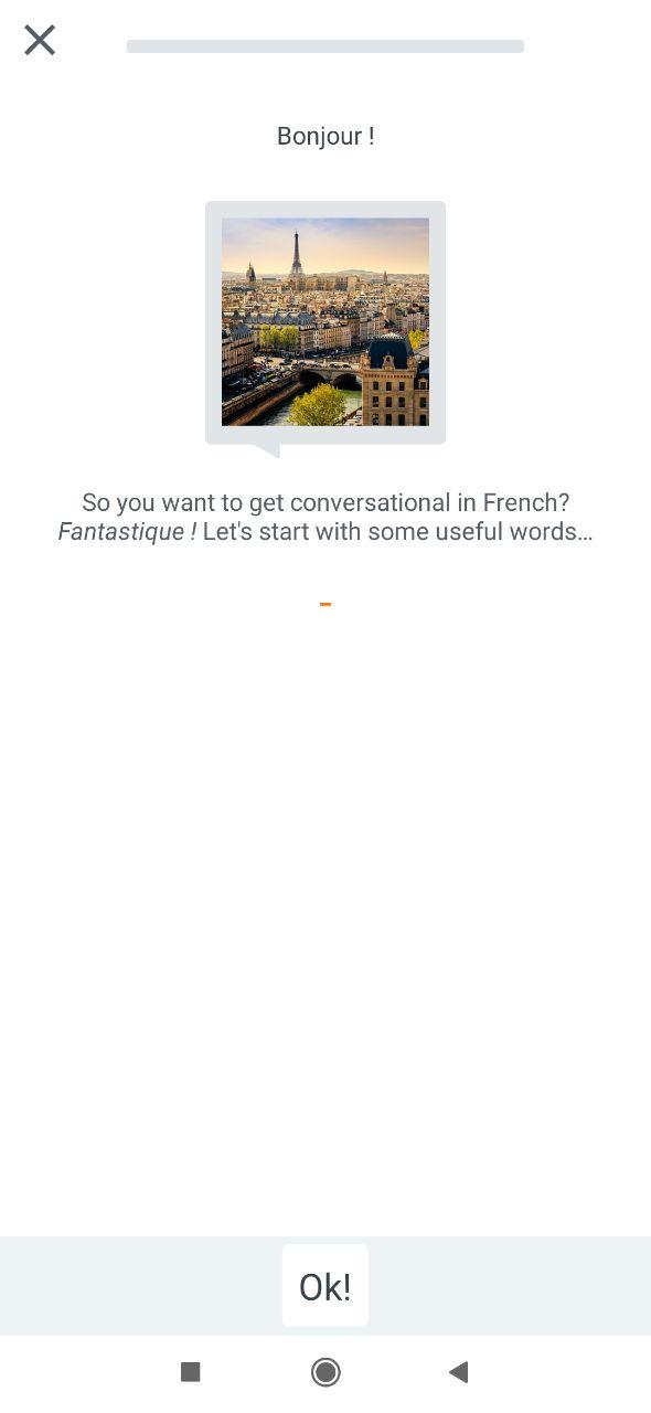 Упражнение в приложении Babbel