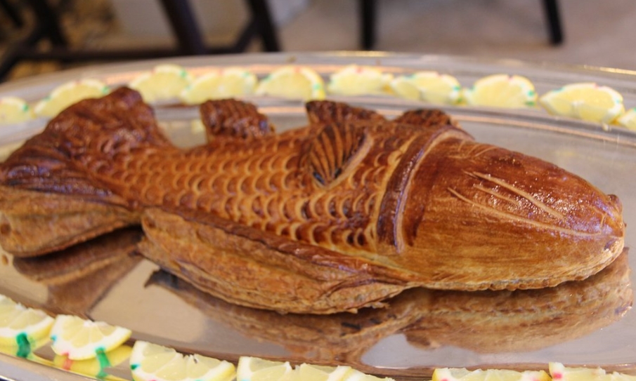 Пирог в виде рыбы из ресторана Paul Bocuse Пирог в виде рыбы из Paul Bocuse Restaurant