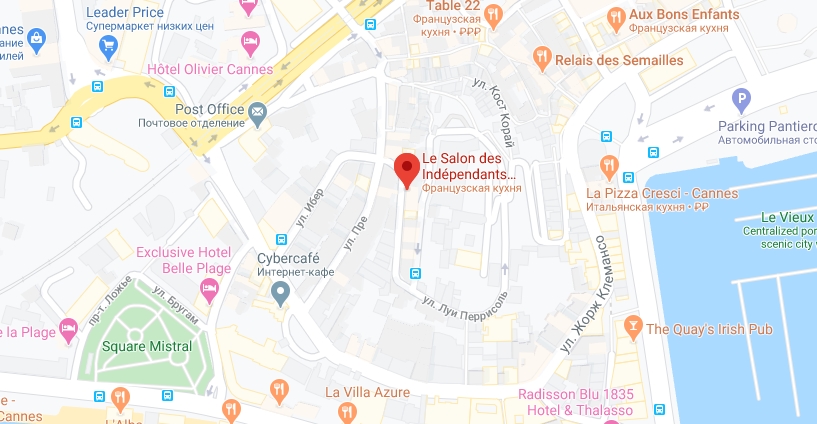 Le Salon des Indépendants на карте Где находится Le Salon des Indépendants