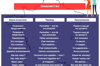 Знакомство на французском